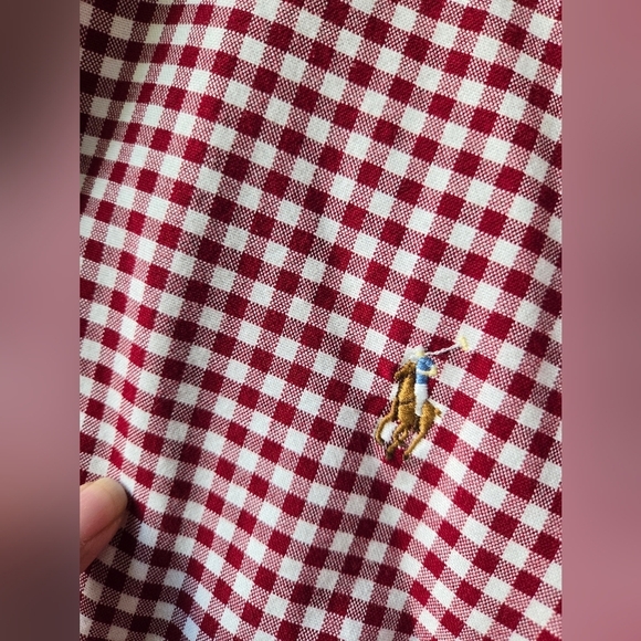 Ralph Lauren Men’s Red Checkered Short Sleeve Button Down Size 4XB - Picture 4 of 12